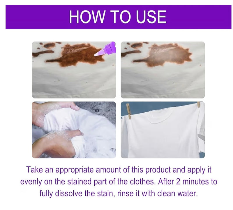 Active Enzyme clothing stain removal Agent,stain remover,clothing stain remover (pack of 1 )